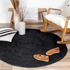 Volero - Tapis en jute - Fair Rond Noir - Ø 100 cm Voir les images du produit 4