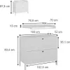 Wickelkommode Vitalispa Ajaton Weiß 108 x 98 cm mit 2 Produktbild-Vorschau 3