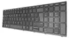 A black keyboard is shown from a diagonal angle against a white background. Produktbild-Vorschau