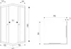 Kerra Olga SQ Black 100x100 Duschkabine ohne Duschwanne, Produktbild-Vorschau 8