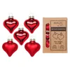 Christbaumschmuck Herzen 4cm Glas 8 Stück - Merry Red Produktbild-Vorschau 2