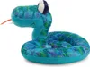 A plush toy snake coiled on a white background. Produktbild-Vorschau