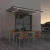 The Living Store Markise Manuell Einziehbar mit LED 450x300 Produktbild-Vorschau 1