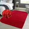 Waschbarer weicher Designer Teppich in rot Größe - 140 x Produktbild-Vorschau 1