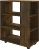 vidaXL Szafka na kółkach dąb wędzony 60x35x75 cm materiał Podgląd zdjęcia produktu 7