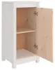 vidaXL Sideboards 2 Stk. Weiß 39x35x80 cm Massivholz Kiefer Produktbild-Vorschau 5