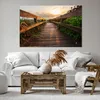 Bild auf Leinwand - Leinwandbild - Fußgängerbrücke Meer Produktbild-Vorschau 6