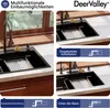 DeerValley Schwarzgrau Edelstahl Küchenspüle mit Produktbild-Vorschau 5