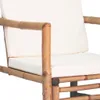 set di 4 pezzi per salotto da giardino con cuscini in bambù Anteprima dell’immagine prodotto 8
