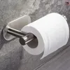 Toilettenpapierhalter mit Ablage selbstklebend silber Produktbild-Vorschau 2