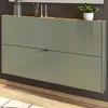Armoire à chaussures Elton | 140 x 19 x 85 cm | Design vert Voir les images du produit 2