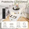 Fortuna Lai Nachttisch mit LED, Beistelltisch mit Steckdose Produktbild-Vorschau 9