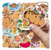 Bunte Capybara-Aufkleber, 50er-Set, zum Basteln für Kinder Produktbild-Vorschau 3