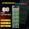 10 batterie alcaline a bottone AG5 LR754 LR750 LR754W 393 Anteprima dell’immagine prodotto 3
