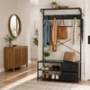 Perchero Relaxdays con estante para zapatos, ganchos, 2 Vista previa de la imagen del producto 2