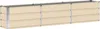 vidaXL Pflanzkübel Elfenbein 240 x 40 x 45 cm Stahl Produktbild-Vorschau 1