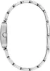 Side view of a silver watch with a metal band. Produktbild-Vorschau