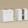HOMCOM Waschbeckenunterschrank mit verstellbarem Regal und Produktbild-Vorschau 3