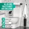 Avalo Ensemble d'accessoires de toilettes noir 4 pièces - Voir les images du produit 2