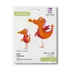 Folienballon Walking Pet Drache in Orange 110cm Produktbild-Vorschau 3