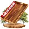 HEIMWERT Tablett Serviertablett Bambus Holz - besonders Produktbild-Vorschau 2