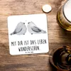 Mr. & Mrs. Panda Untersetzer für Gläser Turteltauben Liebe Produktbild-Vorschau 4