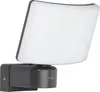 A modern outdoor LED spotlight mounted on a wall. Produktbild-Vorschau