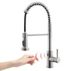 LED Infrarot Sensor Wasserhahn Küche Mit Ausziehbare Brause Produktbild-Vorschau 12