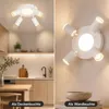 ZMH Led soffitto 4 fiamme soffitto spot GU10 camera da Anteprima dell’immagine prodotto 9