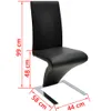 vidaXL Esszimmerstühle 6 Stk. Schwarz Kunstleder -  Produktbild-Vorschau 7