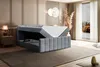 A bedroom scene with a bed that has storage space underneath. Produktbild-Vorschau