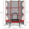 Detská trampolína HOMCOM Ø 163 cm, trampolína pre deti od 3 Náhľad obrázku produktu 3