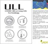 The image displays the LEICKE ULL logo, product features explained with icons and text in German and English, and EU certification information. Produktbild-Vorschau