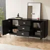 Sideboard mit 2 Türen und 3 Schubladen, Küchenschrank mit Produktbild-Vorschau 2