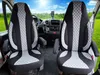 Schonbezüge für Wohnmobil 2er Set in Schwarz/Grau WPL401 Produktbild-Vorschau 1