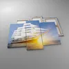 Bild auf Leinwand - Leinwandbild - Yacht Meer Welle - Produktbild-Vorschau 2