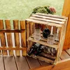 Creative Deco Drevená truhlica s vekom a poličkou | 50 x 40 Náhľad obrázku produktu 2