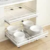 2x Teleskopschublade Korbauszug Küchenschrank Organizer Produktbild-Vorschau 1