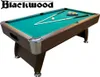 A pool table with billiard balls and cues. Podgląd zdjęcia produktu