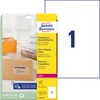 Avery - Etiketten - durchsichtig - A4 (210 x 297 mm) - 25 Anteprima dell’immagine prodotto 1