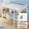Flieks Etagenbett 90x200cm mit Schreibtisch, Hochbett Produktbild-Vorschau 7