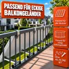 4x Balkonkraftwerk Halterung ECKIG│Balkon Geländer Produktbild-Vorschau 5