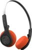 A pair of black and orange Jlab Rewind Wireless 2 Retro Headphones against a white background. Voir les images du produit