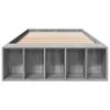 vidaXL Postel Grey Sonoma 100x200 cm Dřevěný materiál Náhled obrázku produktu 4