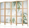 Paravent XXL Bamboo Blätter 225x171 cm - 5-teilig - Produktbild-Vorschau 1