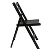 Holz Klappstuhl schwarz belastbar bis 100 kg - 79 x 59 cm - Produktbild-Vorschau 6