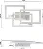 ZMH LED Deckenleuchte Weiß Deckenlampe lampe Dimmbar mit Produktbild-Vorschau 7