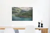 MuchoWow® Poster Ein Zug entlang des blauen Wassers 90x60 Produktbild-Vorschau 2
