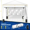 tillvex Pavillon 3x3m Weiß wasserdicht mit 2 Seitenteilen + Produktbild-Vorschau 7