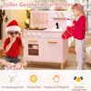 COSTWAY Kinderküche Spielküche mit 10 Zubehör, Licht und Produktbild-Vorschau 8